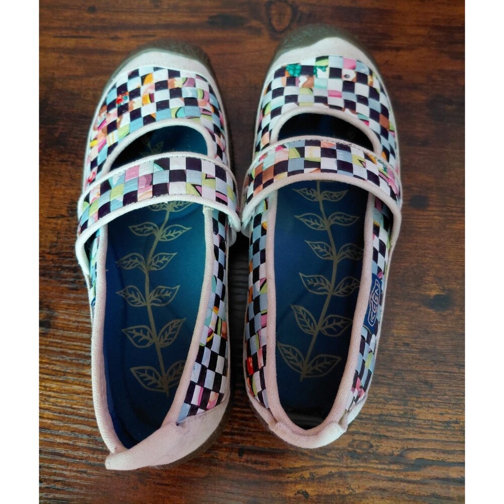 KEEN Harvest Multicolored Woven Mosaic Mary Jane Flats Size 6.5 - Picture 4 of 9